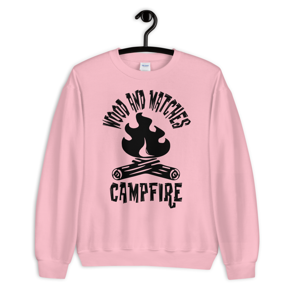 Wood and Matches Campfire | Unisex-Sweatshirt