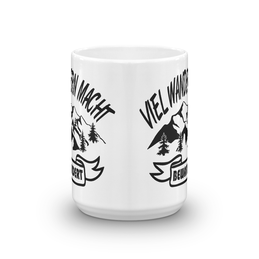 Viel wandern macht bewandert | Kaffee Tasse