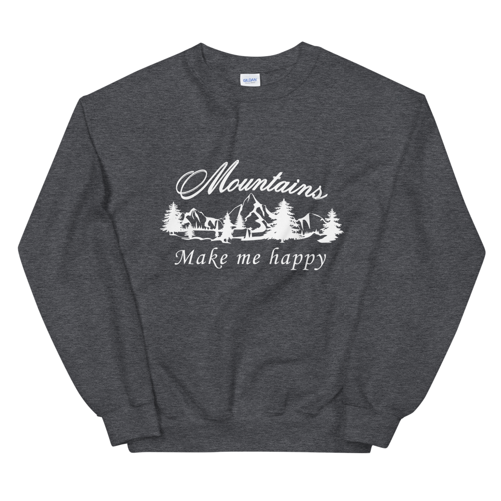 Mountains make me happy | Unisex-Sweatshirt