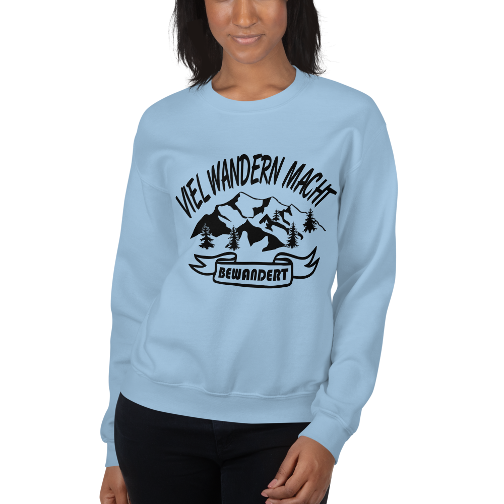 Viel wandern macht bewandert | Unisex-Sweatshirt