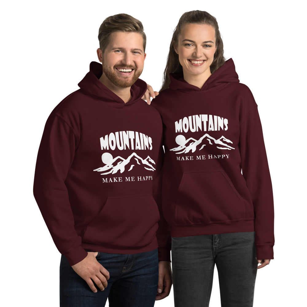 Mountains make me happy | Unisex Hoodie