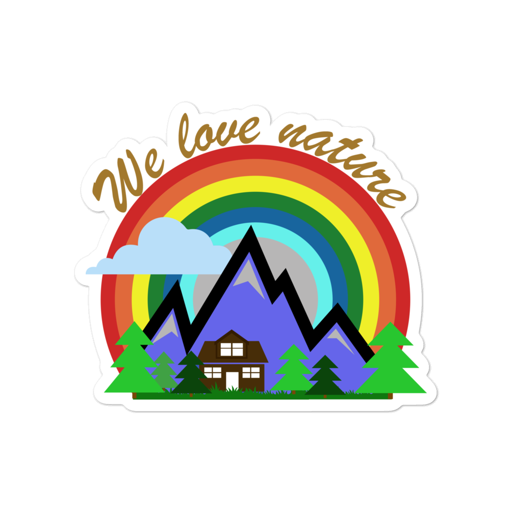 We Love Nature | Aufkleber