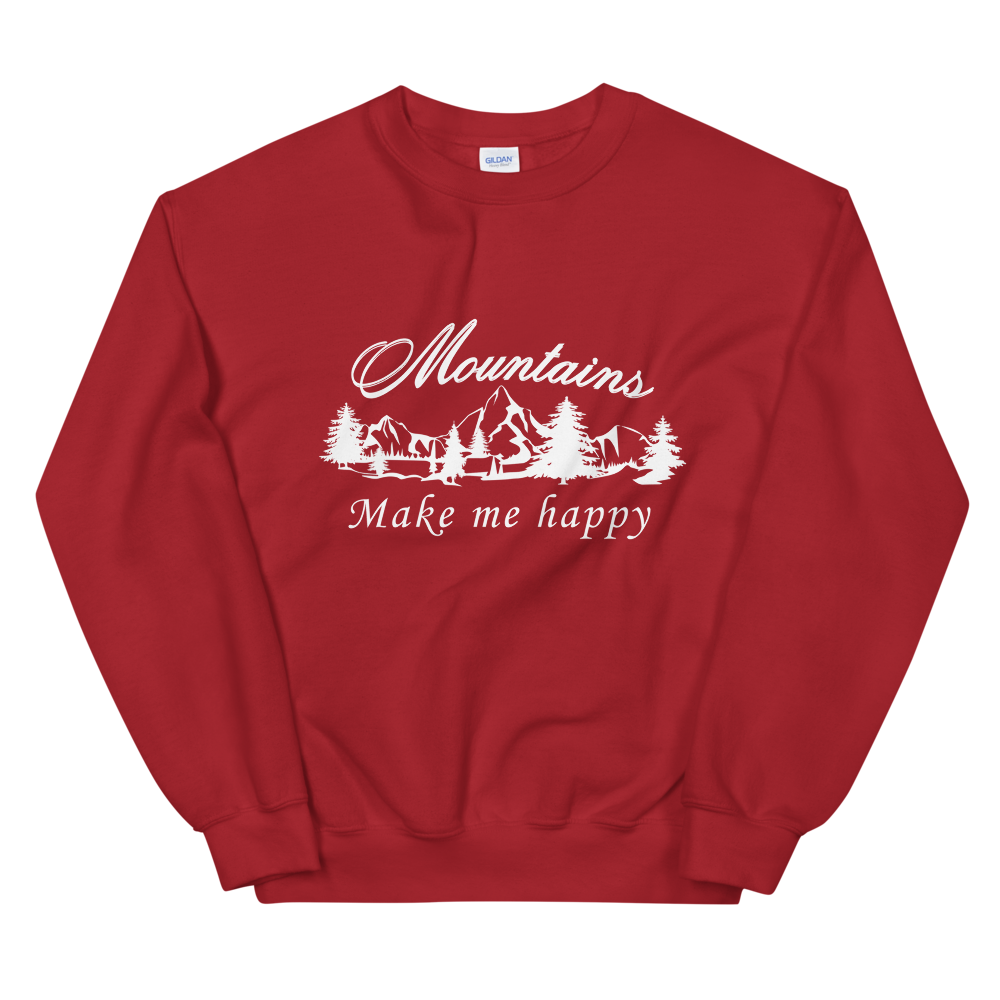 Mountains make me happy | Unisex-Sweatshirt