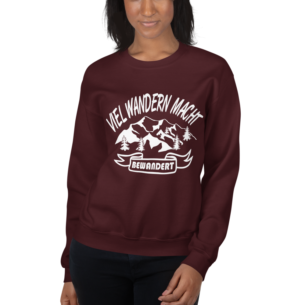 Viel wandern macht bewandert | Unisex-Sweatshirt
