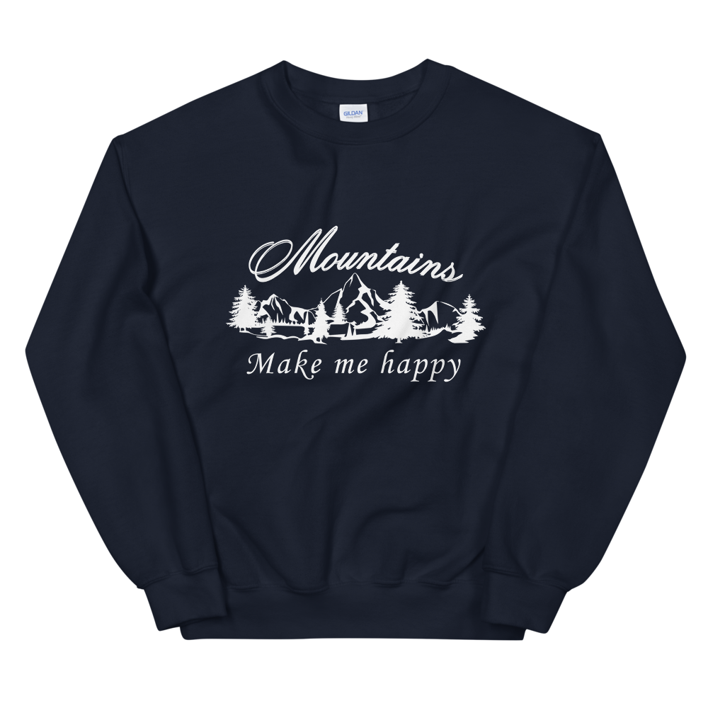 Mountains make me happy | Unisex-Sweatshirt