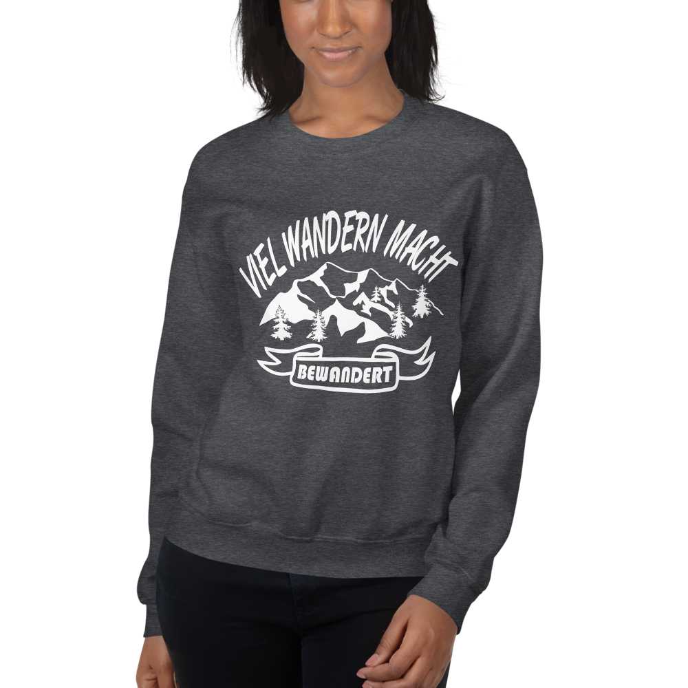 Viel wandern macht bewandert | Unisex-Sweatshirt