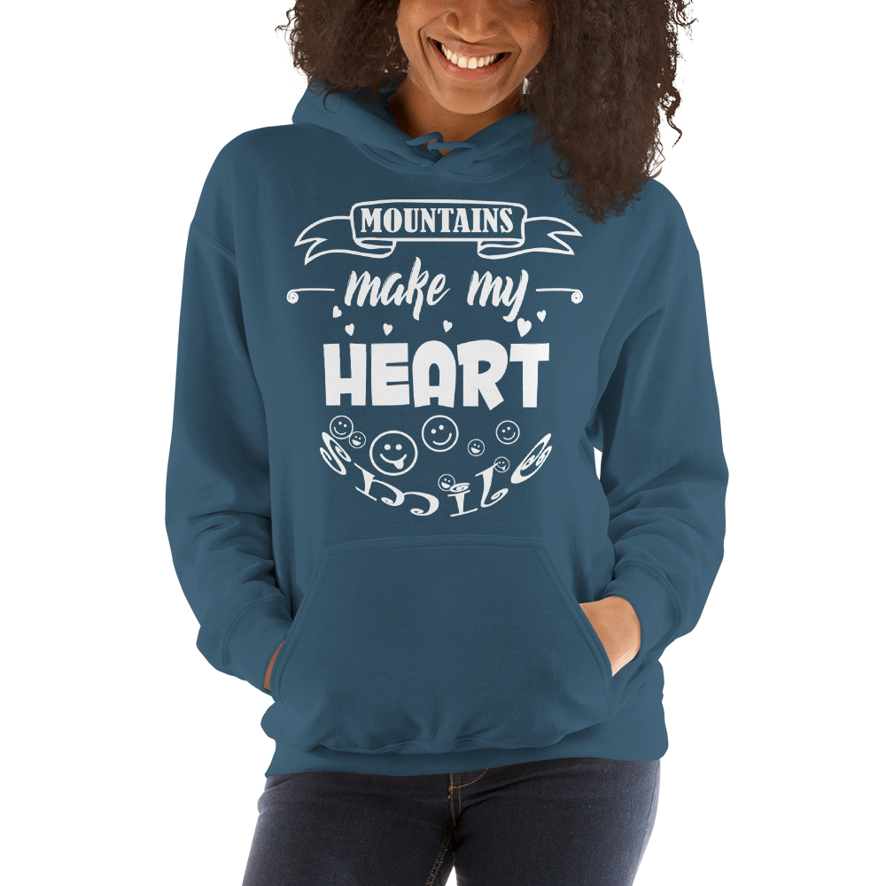 MOUNTAINS make my heart SMILE | Unisex Hoodie