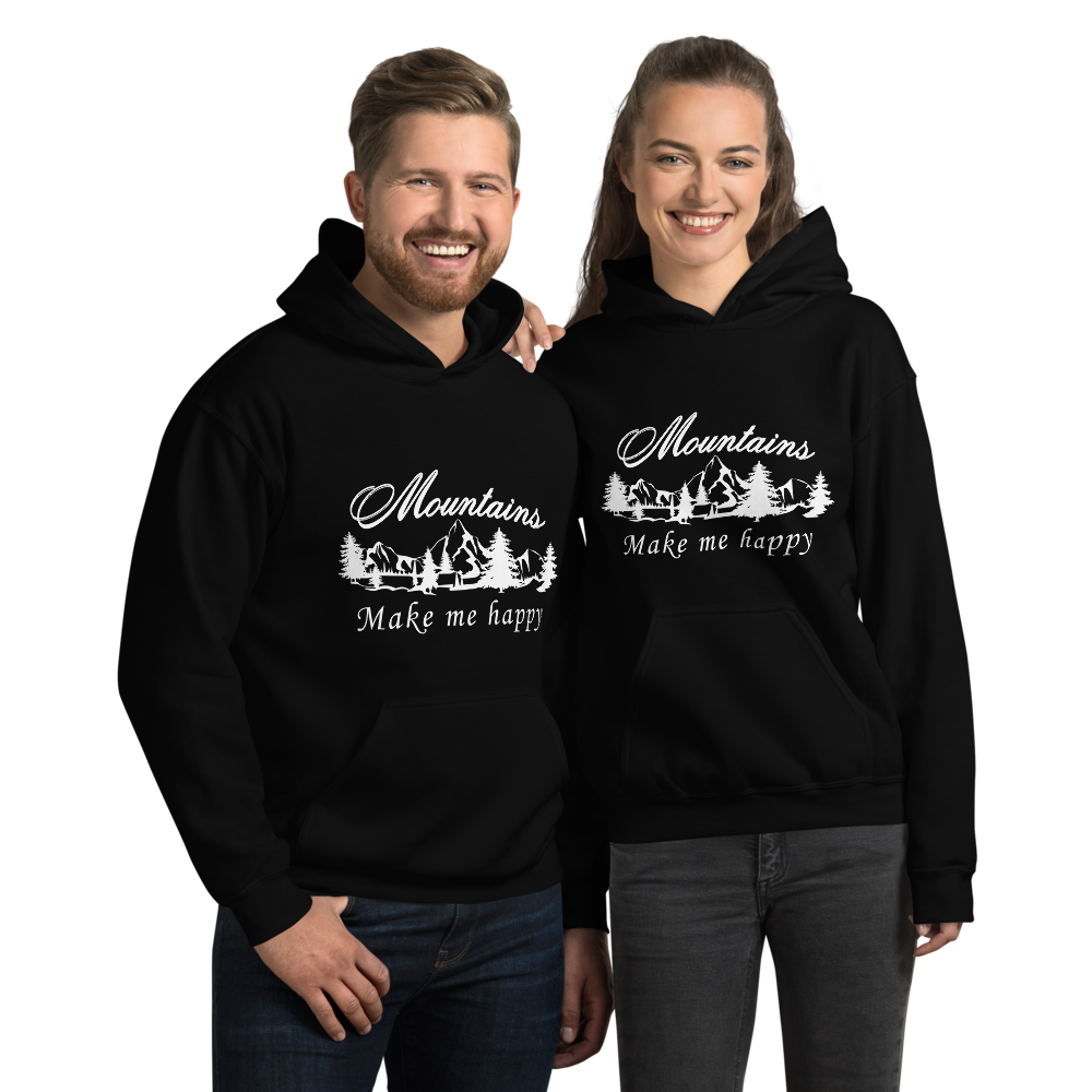 Mountains make me happy | Unisex Hoodie