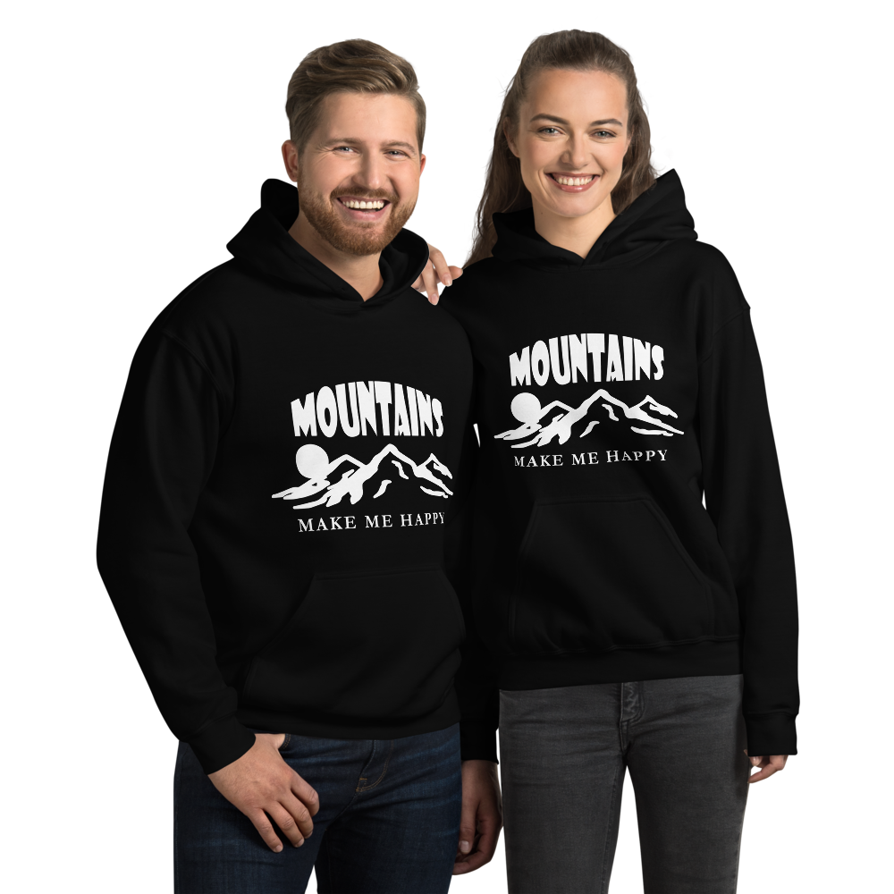 Mountains make me happy | Unisex Hoodie
