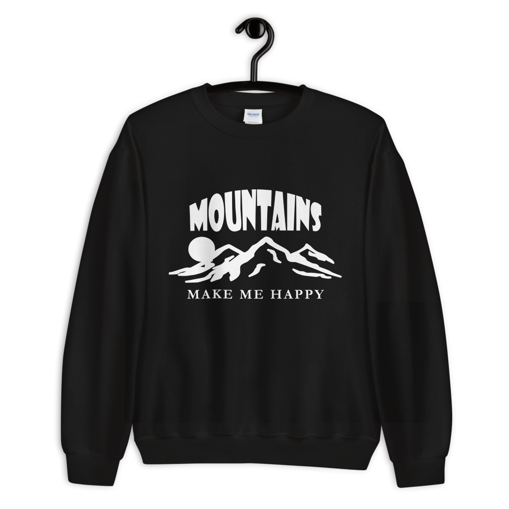 Mountains make me happy | Unisex-Sweatshirt