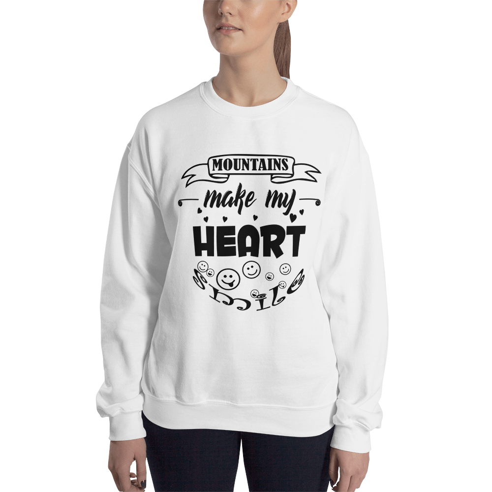 MOUNTAINS make my heart SMILE | Unisex Sweatshirt