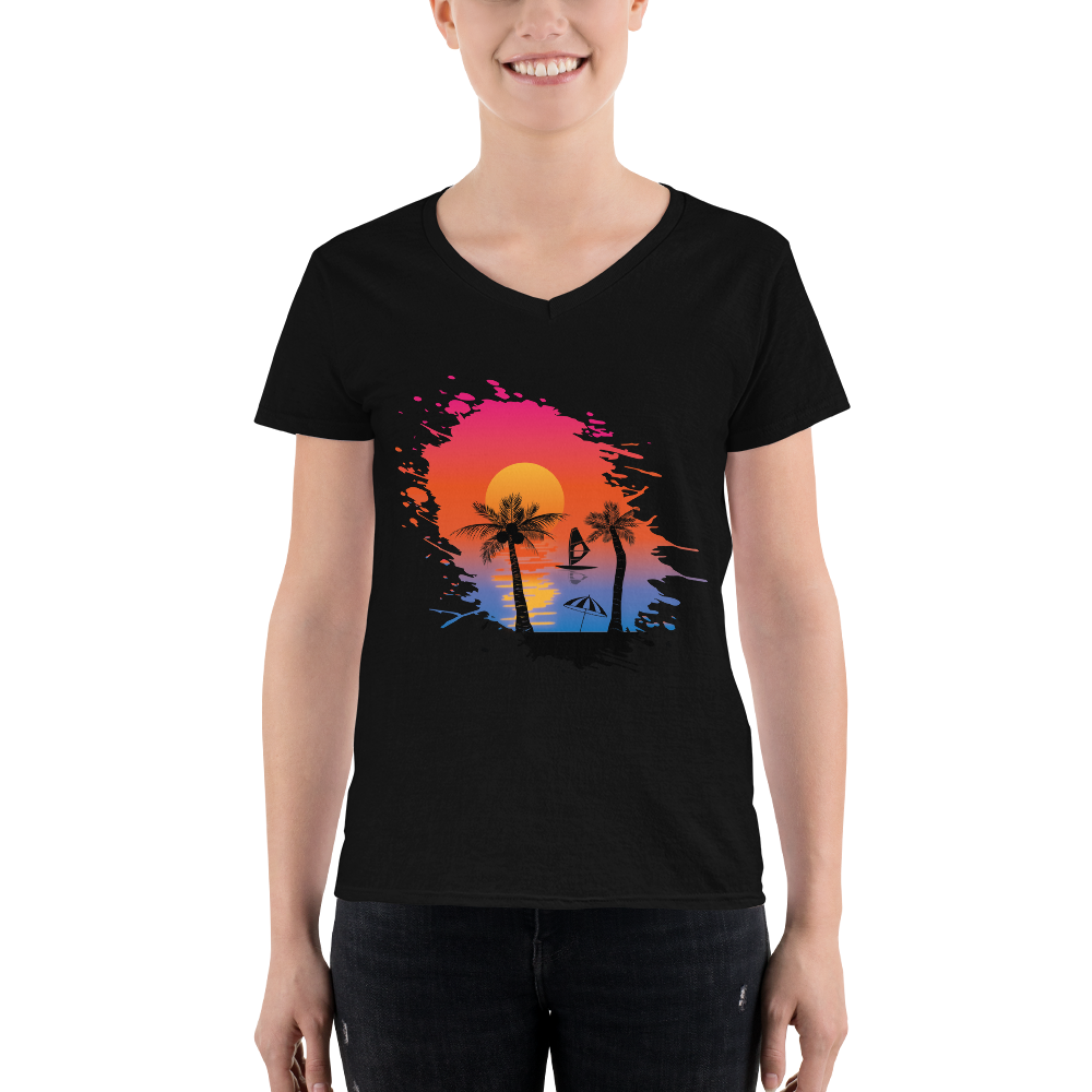 Lässiges V-Neck Shirt für Damen