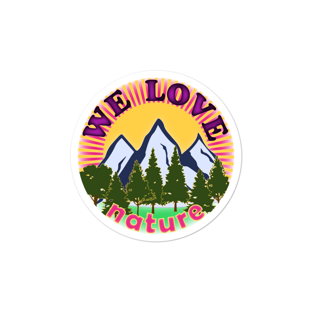 We Love Nature | Aufkleber