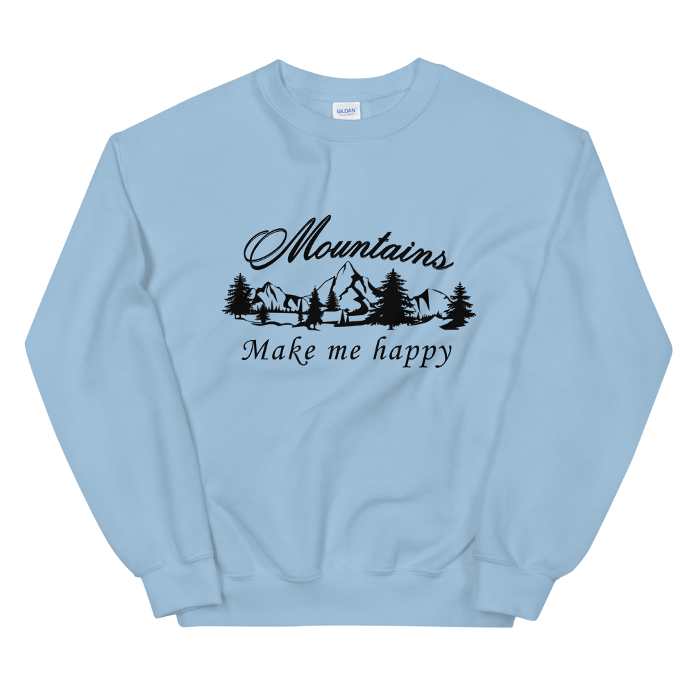 Mountains make me happy | Unisex-Sweatshirt