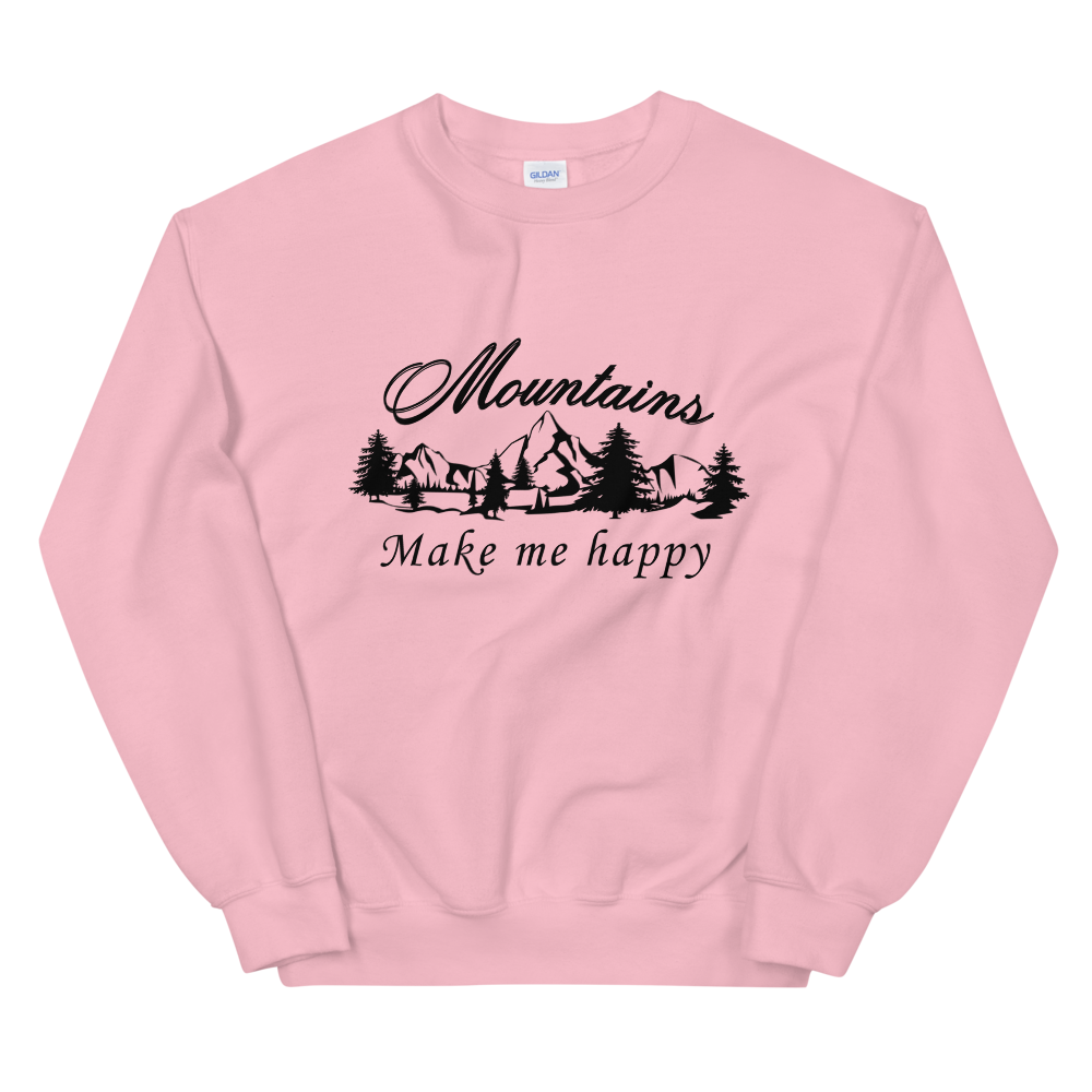 Mountains make me happy | Unisex-Sweatshirt