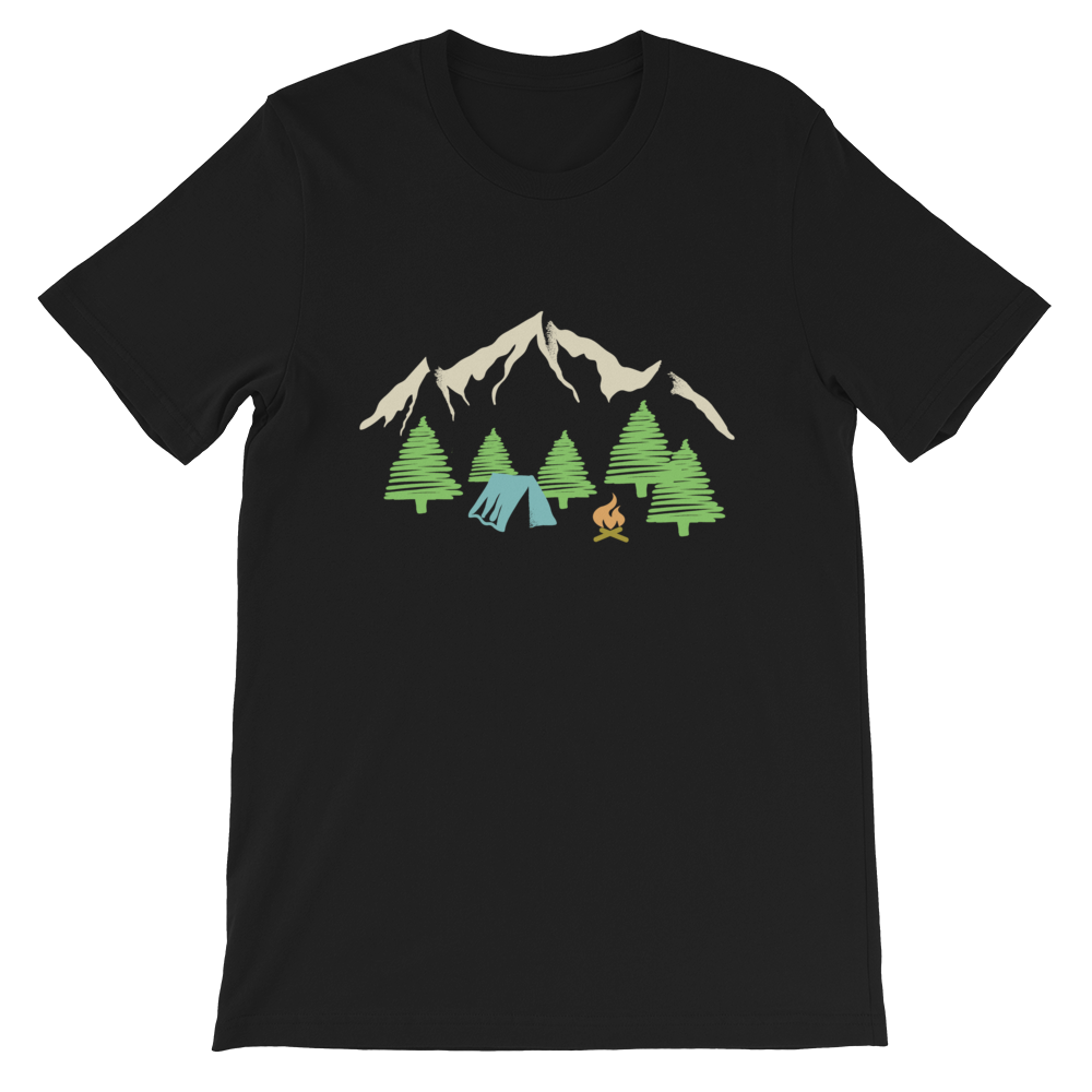 Camping und Berge | Unisex T-Shirt