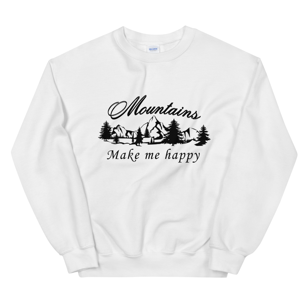 Mountains make me happy | Unisex-Sweatshirt