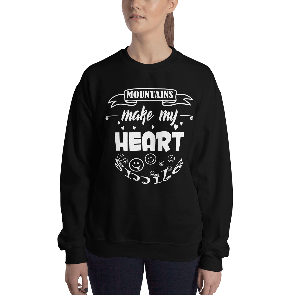 MOUNTAINS make my heart SMILE | Unisex Sweatshirt