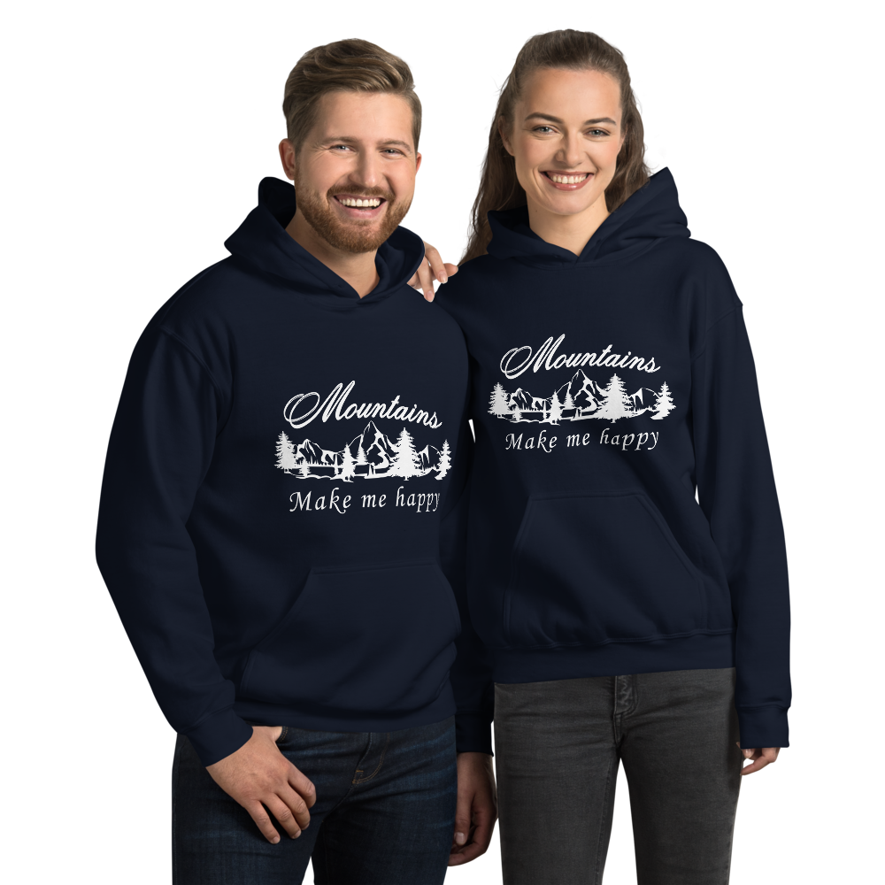 Mountains make me happy | Unisex Hoodie