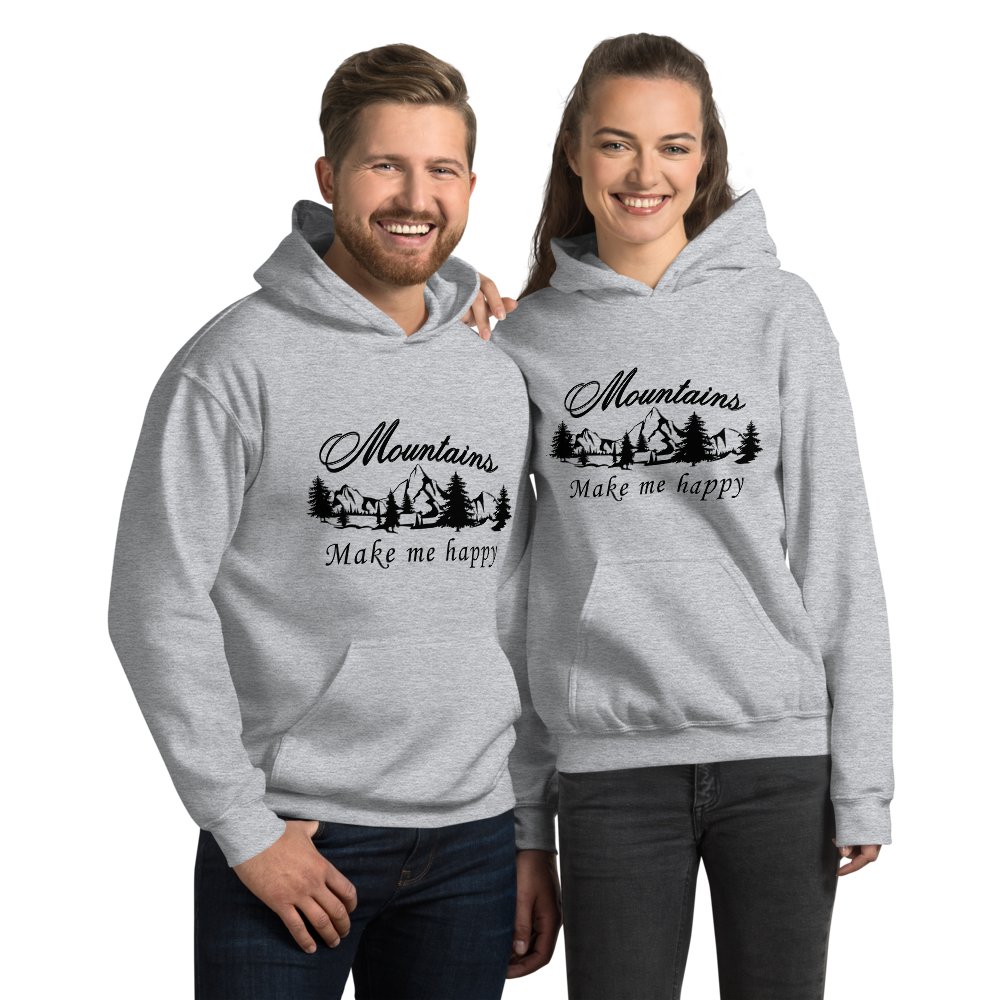 Mountains make me happy | Unisex Hoodie
