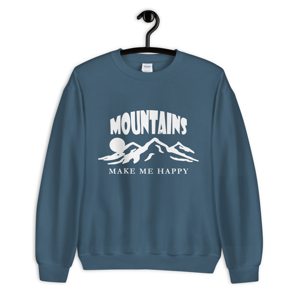 Mountains make me happy | Unisex-Sweatshirt