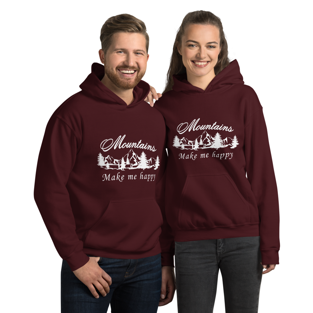 Mountains make me happy | Unisex Hoodie