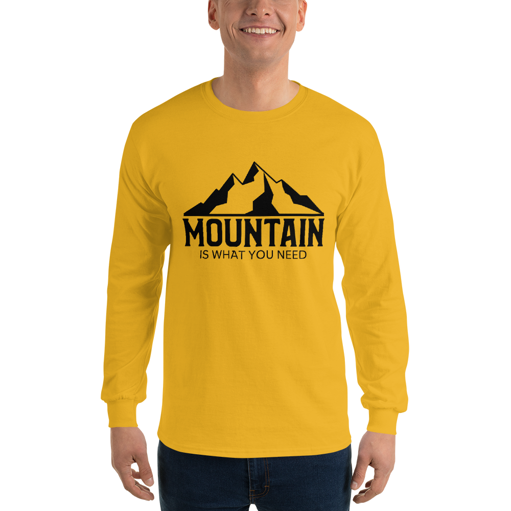 Mountain Is What You Need | Organic Herren Longsleeve
