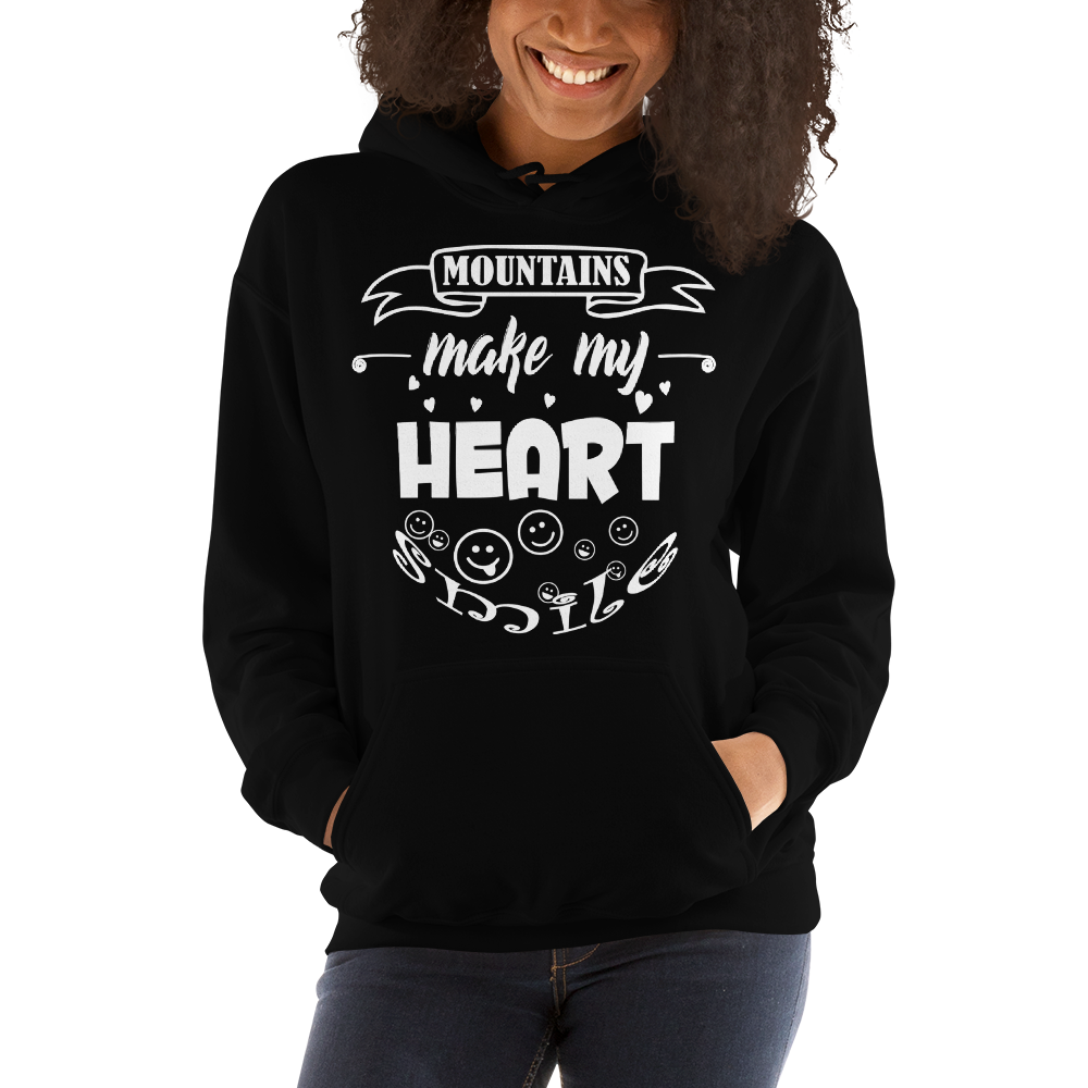 MOUNTAINS make my heart SMILE | Unisex Hoodie