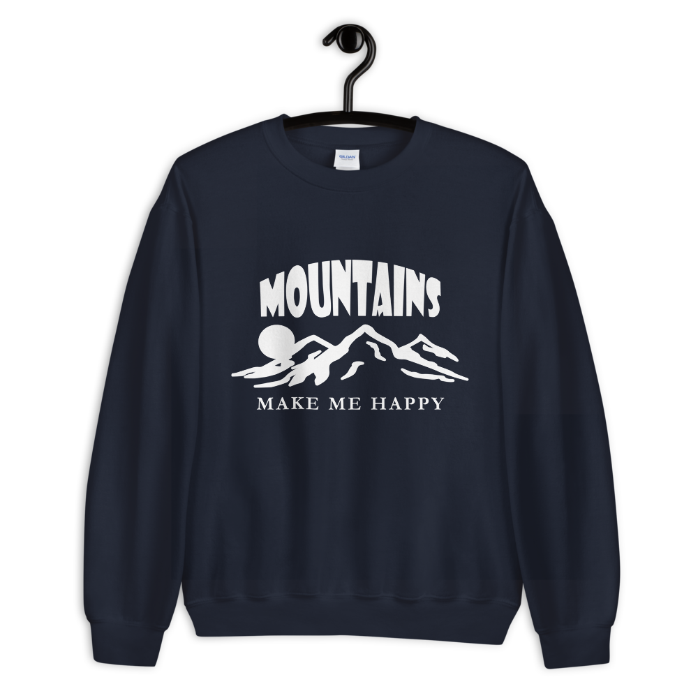Mountains make me happy | Unisex-Sweatshirt