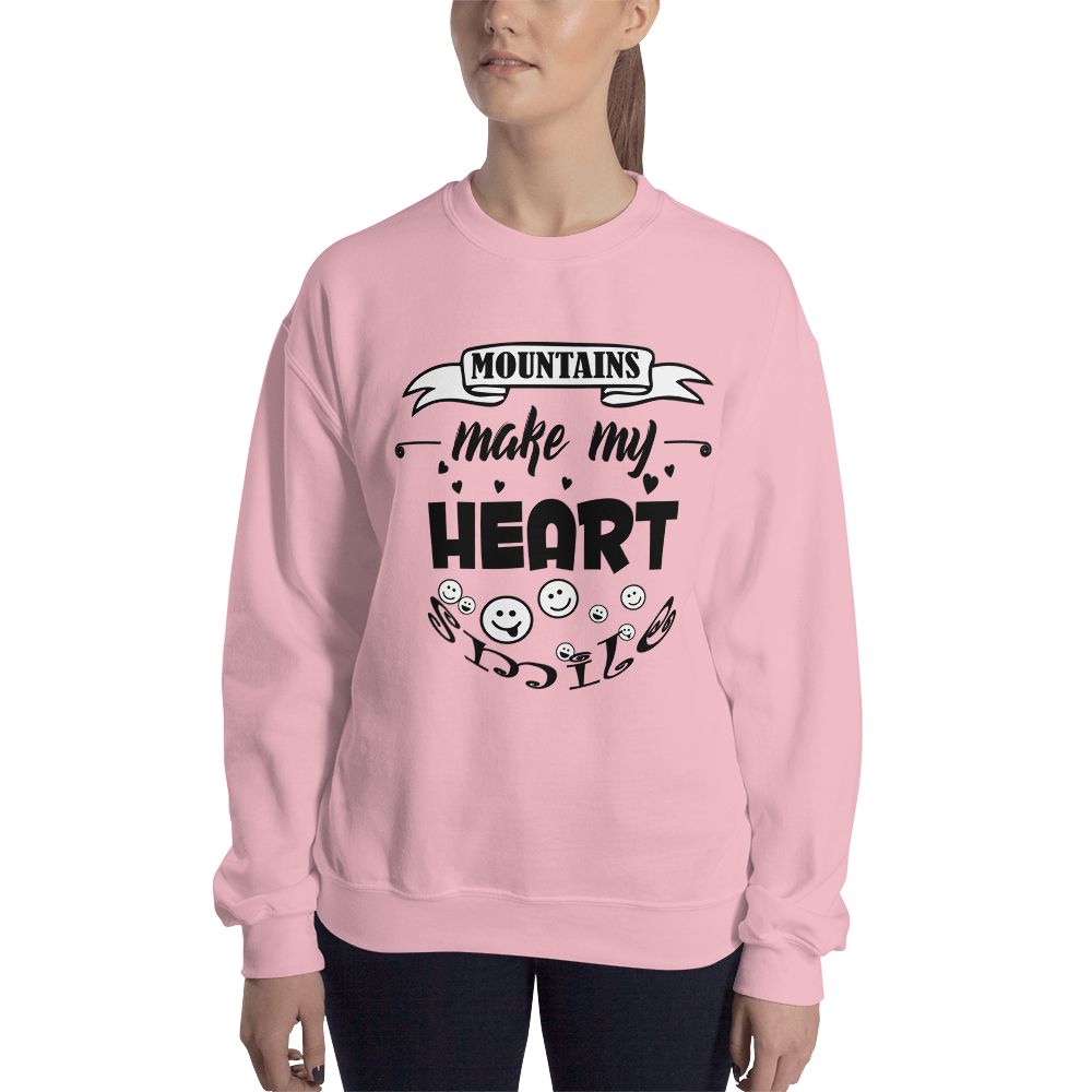 MOUNTAINS make my heart SMILE | Unisex Sweatshirt