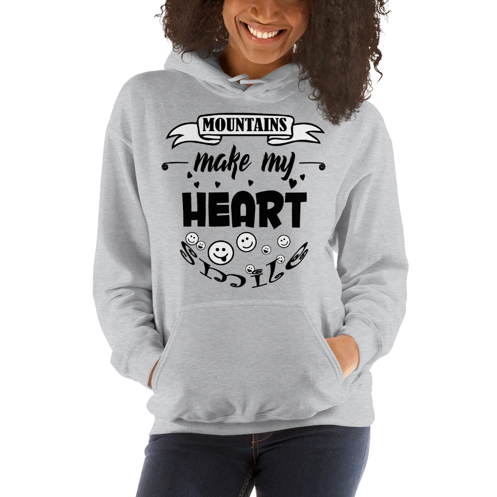 MOUNTAINS make my heart SMILE | Unisex Hoodie
