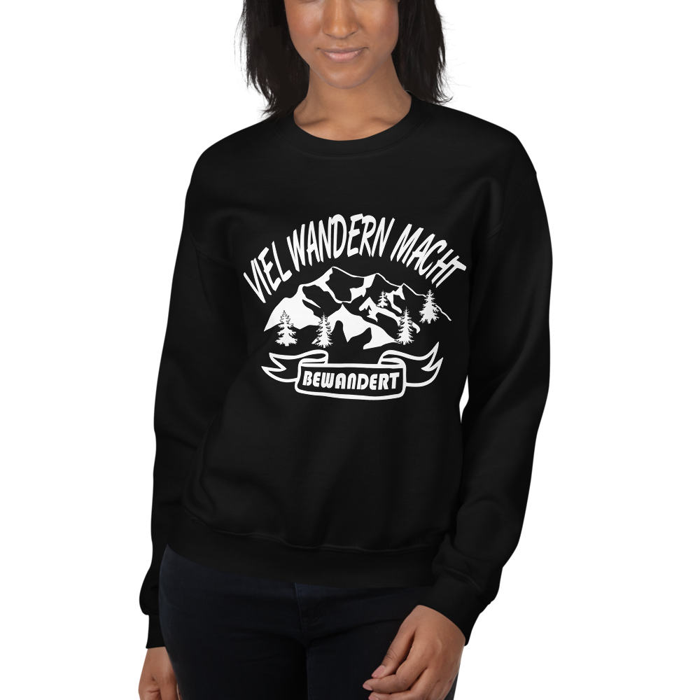 Viel wandern macht bewandert | Unisex-Sweatshirt