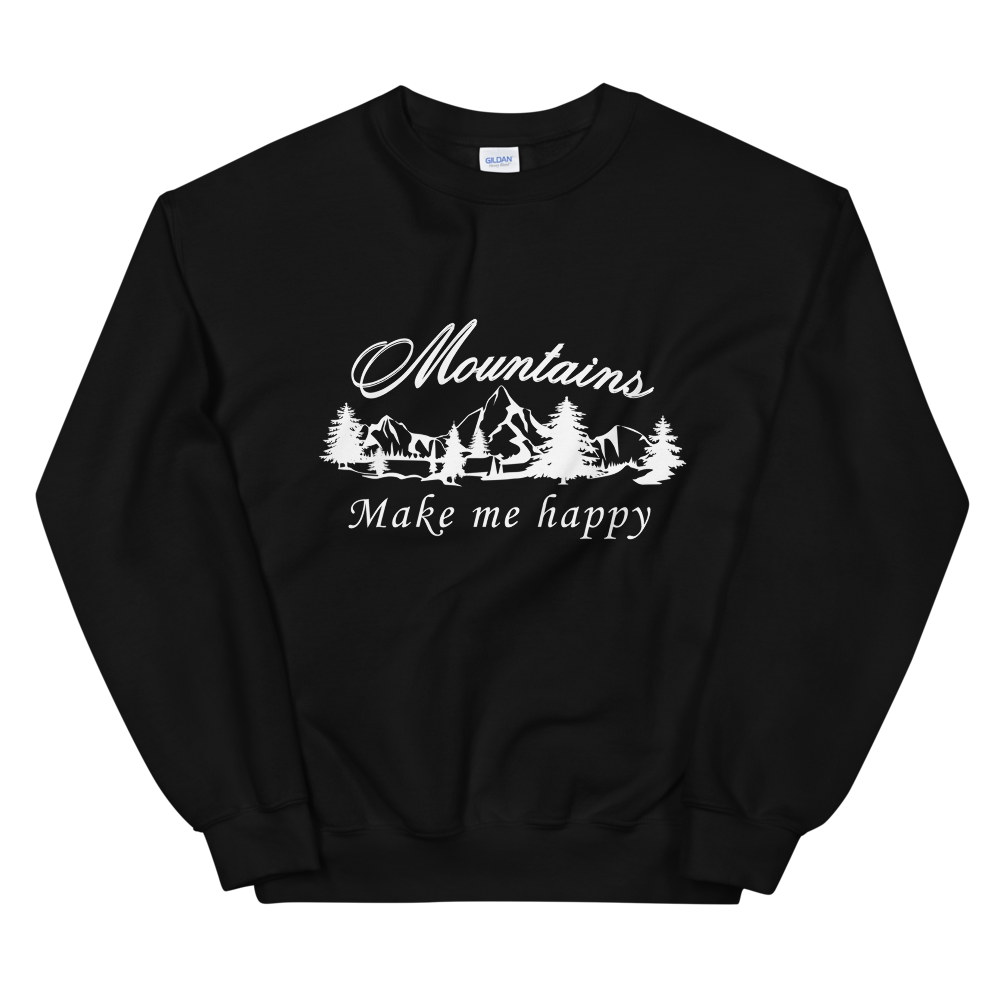 Mountains make me happy | Unisex-Sweatshirt