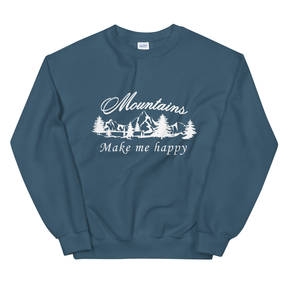 Mountains make me happy | Unisex-Sweatshirt