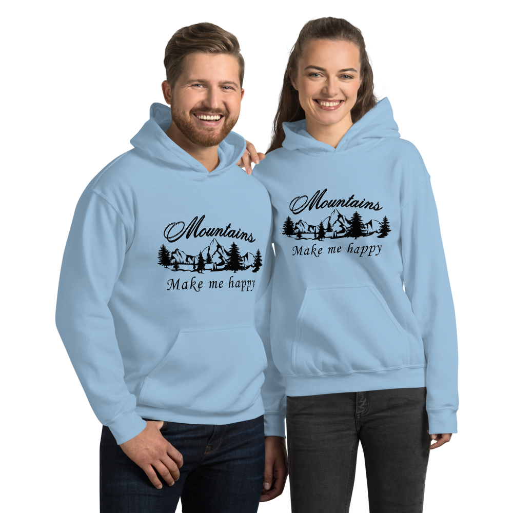 Mountains make me happy | Unisex Hoodie