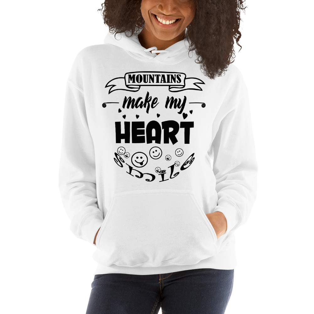 MOUNTAINS make my heart SMILE | Unisex Hoodie