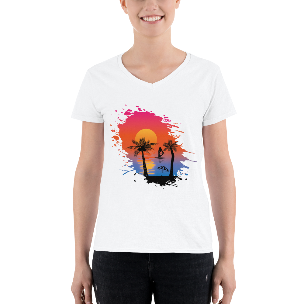 Lässiges V-Neck Shirt für Damen