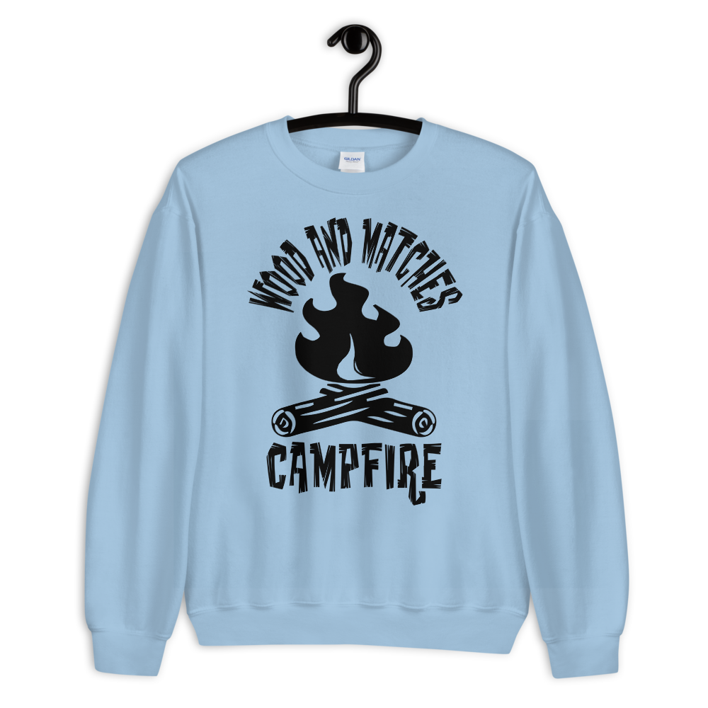Wood and Matches Campfire | Unisex-Sweatshirt