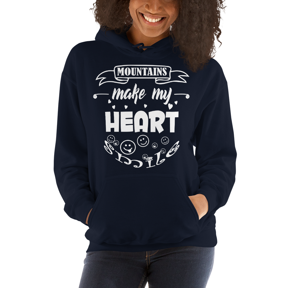 MOUNTAINS make my heart SMILE | Unisex Hoodie