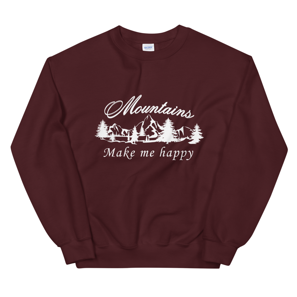 Mountains make me happy | Unisex-Sweatshirt