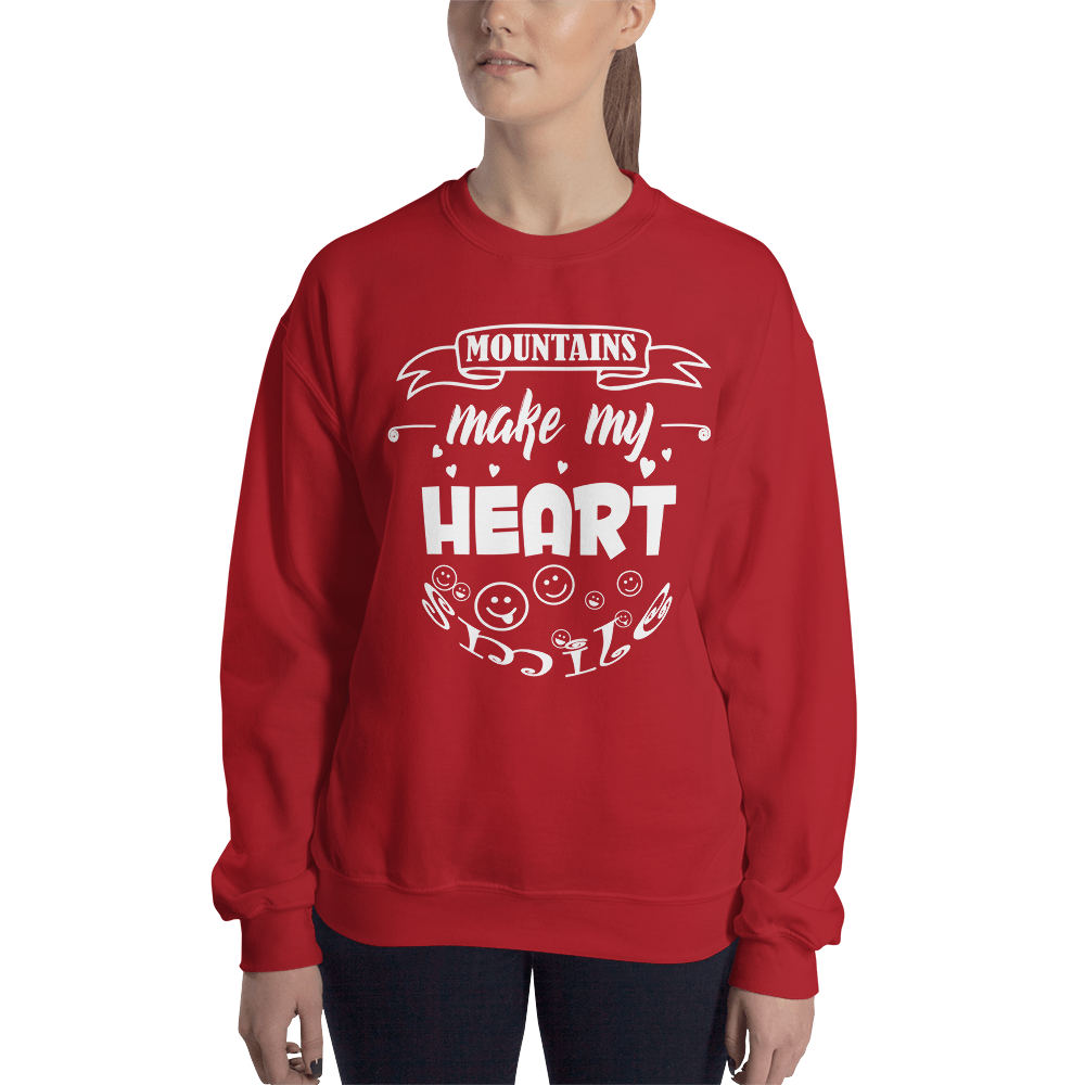MOUNTAINS make my heart SMILE | Unisex Sweatshirt