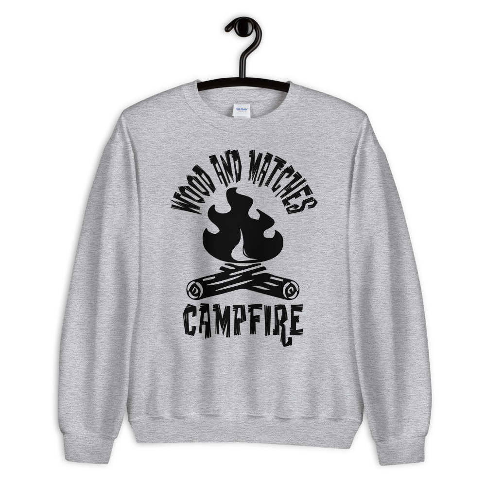 Wood and Matches Campfire | Unisex-Sweatshirt