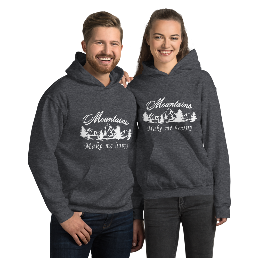 Mountains make me happy | Unisex Hoodie