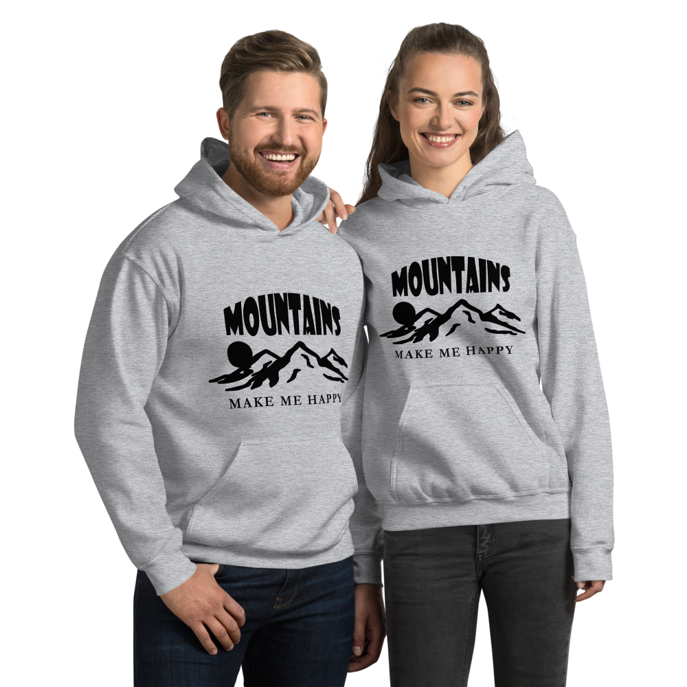 Mountains make me happy | Unisex Hoodie