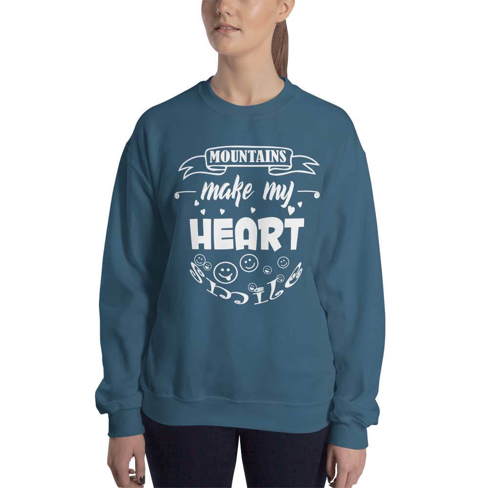 MOUNTAINS make my heart SMILE | Unisex Sweatshirt