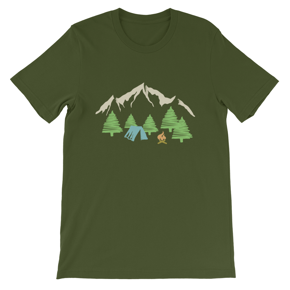 Camping und Berge | Unisex T-Shirt