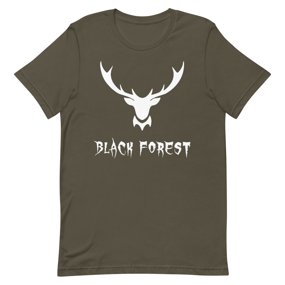 Black Forest Hirschgeweih Metal | Organic T-Shirt