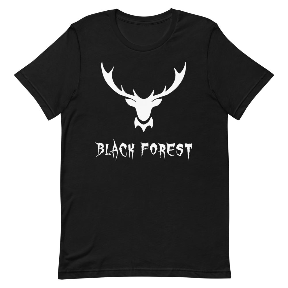 Black Forest Hirschgeweih Metal | Organic T-Shirt