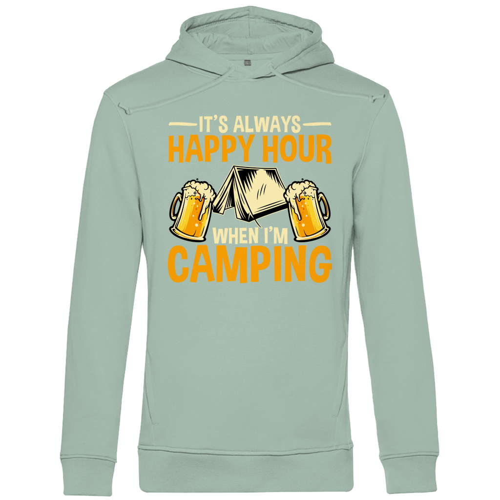 It's Always Happy Hour When I'm Camping | Organic Hoodie