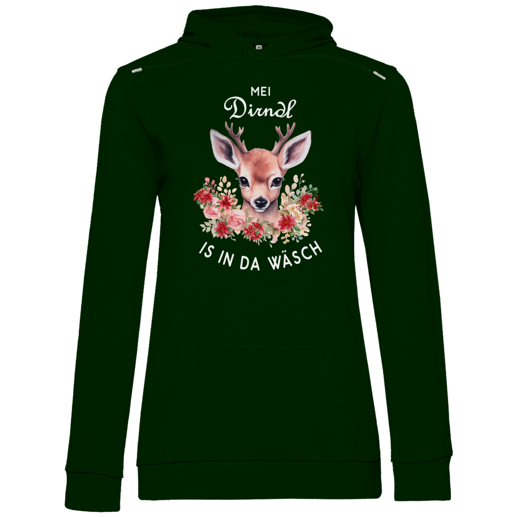 Mei Dirndl is in da Wäsch | Damen Hoodie